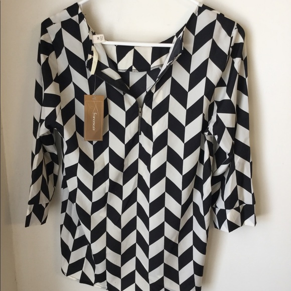 H.PICK🎉 Francesca’s Miami Blouse Made in USA🇺🇸 - Picture 5 of 7